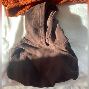 Brown cropped hoodie